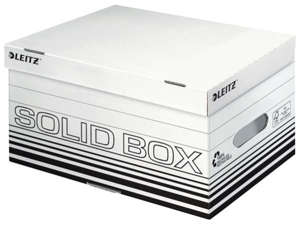 Archiválódoboz, S méret, LEITZ "Solid", fehér - Image 2