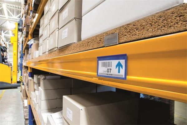 Logisztikai zseb, 100x38 mm, fekvő, DURABLE, mágnessel, sötétkék - Image 3
