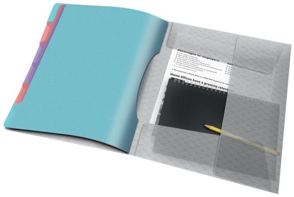 Előrendező, A4, 6 részes, műanyag, ESSELTE "Colour’Breeze", áttetsző - Image 2