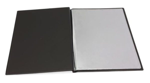 Étlaptartó, A4, bőrhatású, PANTA PLAST "Keretes Menu", sötétbarna-barna - Image 2
