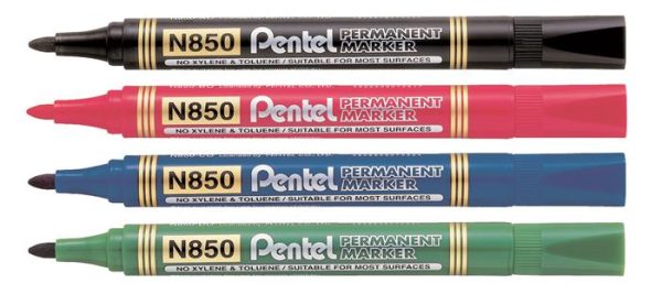 Alkoholos marker, 1,5 mm, kúpos, PENTEL "N850", kék - Image 2