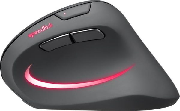 Egér, vezeték nélküli, optikai, vertikális, USB, SPEEDLINK "Piavo Pro", fekete - Image 2