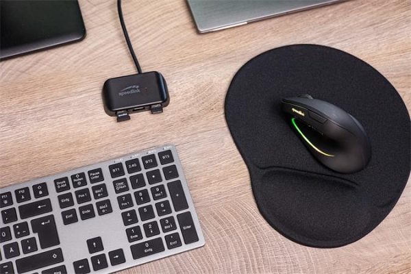 Egér, vezeték nélküli, optikai, vertikális, USB, SPEEDLINK "Piavo Pro", fekete - Image 4