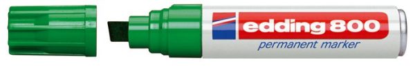 Alkoholos marker, 4-12 mm, vágott, EDDING "800", zöld