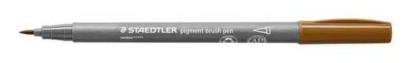 Ecsetirón készlet, STAEDTLER "Pigment brush 371", 12 különböző természeti szín - Image 3