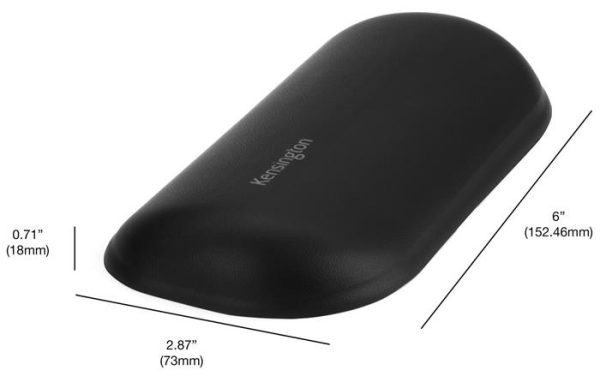Csuklótámasz egérhez, géltöltésű, KENSINGTON "ErgoSoft™™", fekete - Image 2