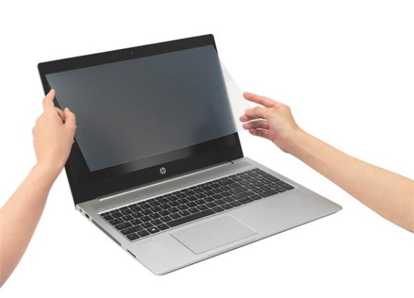 Monitorszűrő, tükröződéscsökkentő és kékfény szűrő, 14" 16:9 laptophoz, 310x175mm, levehető, KENSINGTON - Image 2