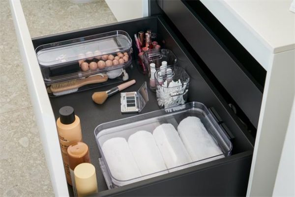 Műanyag tárolódoboz, 0,6 liter, SMARTSTORE "Compact Clear Mini", átlátszó - Image 4