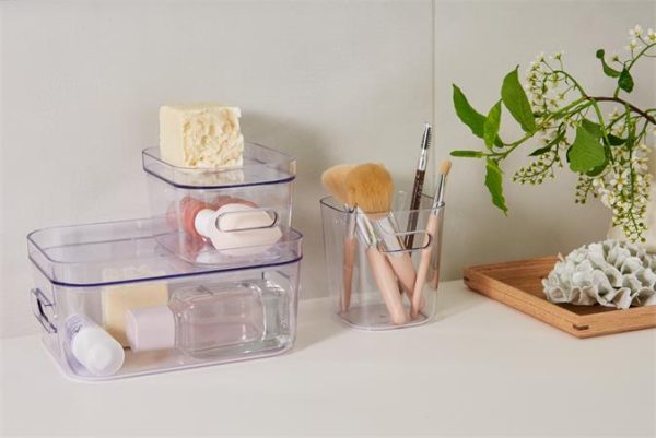 Műanyag tárolódoboz, 0,6 liter, SMARTSTORE "Compact Clear Mini", átlátszó - Image 5