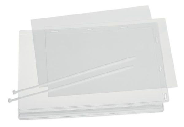 Információs tasak, vízálló, kábelkötegelővel rögzíthető, A4, DURABLE - Image 3