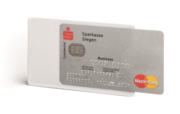 Bankkártyatartó, 1 db-os, RFID védelemmel, DURABLE, áttetsző - Image 2