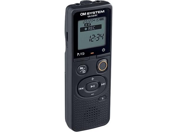 Diktafon, digitális, 4 GB memória, OM SYSTEM "VN-541PC", fekete - Image 2