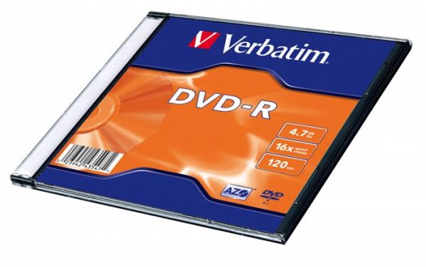 DVD-R lemez, AZO, 4,7GB, 16x, 1 db, vékony tok, VERBATIM - Image 2