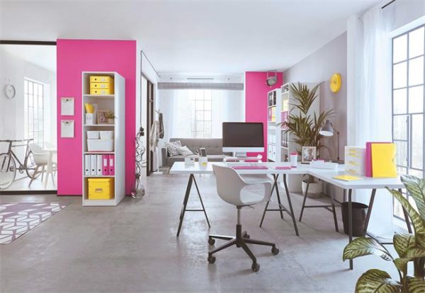 Gyorsfűző, laminált karton, A4, LEITZ "Wow", rózsaszín - Image 5