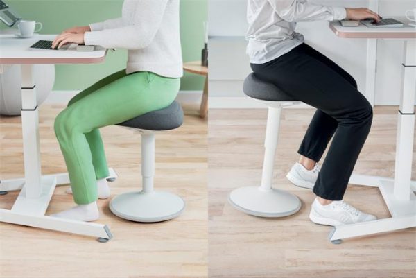 Ülőszék, billenő, ergonomikus, LEITZ "Ergo Active", világosszürke - Image 7