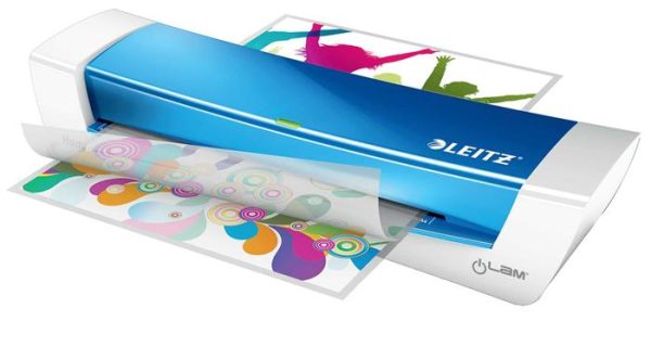 Laminálógép, A4, 80-125 mikron, LEITZ "iLam Home Office", kék - Image 4