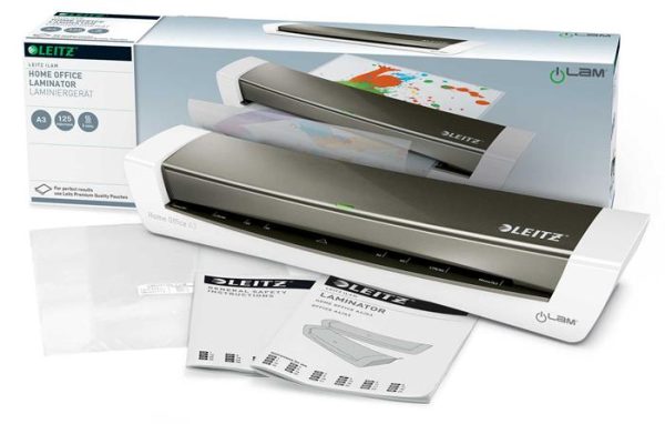 Laminálógép, A3, 80-125 mikron, LEITZ "iLam Home Office", szürke - Image 8