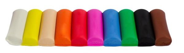 Gyurma, 200 g, 10 pasztell szín, KORES "PLASTILINA" - Image 2