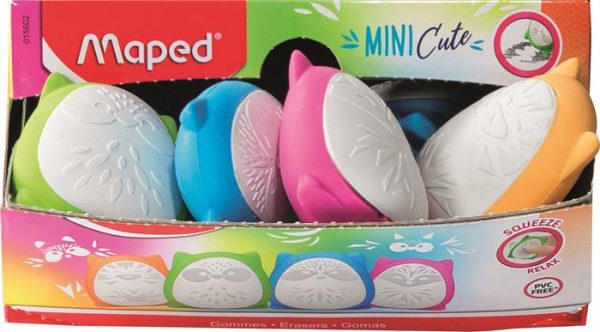 Stresszoldó radír display, MAPED "Mini Cute", vegyes színek - Image 2