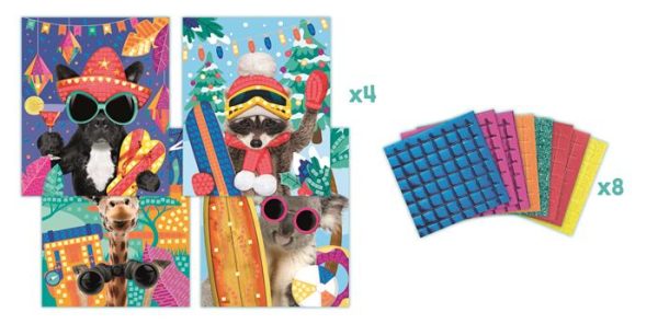 Mozaikos képkészítő készlet, MAPED CREATIV, "Adventure Animals", kalandos állatok - Image 3
