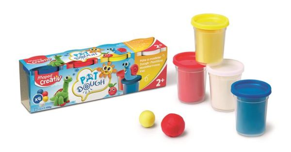 Gyurma készlet, 4x114 g, MAPED CREATIV "Pat Dough Classic", vegyes színek - Image 4