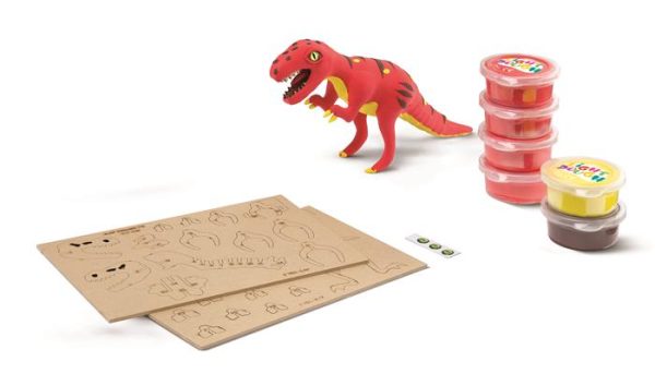 Dínó készítő modellező gyurma készlet, MAPED CREATIV "Dinos factory", T-Rex - Image 4