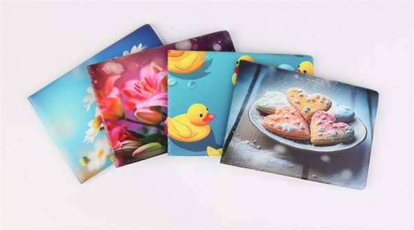 Diák- és igazolványtartó, fekvő, 6 betét lappal, mintás PVC, "Többlapos", lány - Image 2