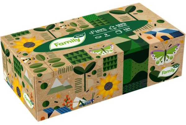 Kozmetikai kendő, 2 rétegű, 150 lapos, TENTO "Big Box" - Image 4
