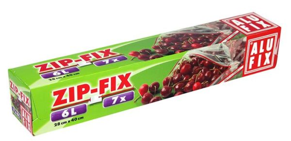 Cipzáras zacskó, 6 l, ALUFIX "Zipp Fix" - Image 2