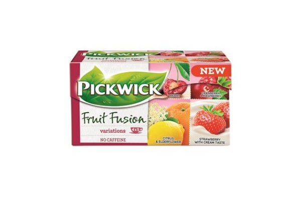Gyümölcstea, 20x2 g, PICKWICK "Fruit Fusion Variációk Piros", eper-tejszín, citrus-bodza, mágikus meggy, áfonya-málna - Image 2