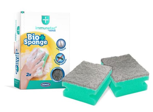 Mosogatószivacs, 2 db, BONUS "Bioactive Sponge Immunetec" - Image 3