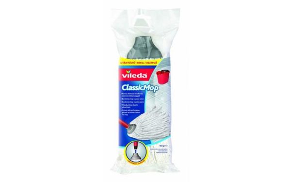 Gyorsfelmosó, nyél nélkül, pamut, VILEDA "Classic Mop", fehér - Image 2