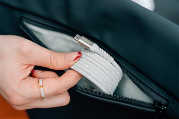 USB kábel, USB-C - USB-C, 1,2 m, 100W, mágneses, VERBATIM, szürke - Image 5