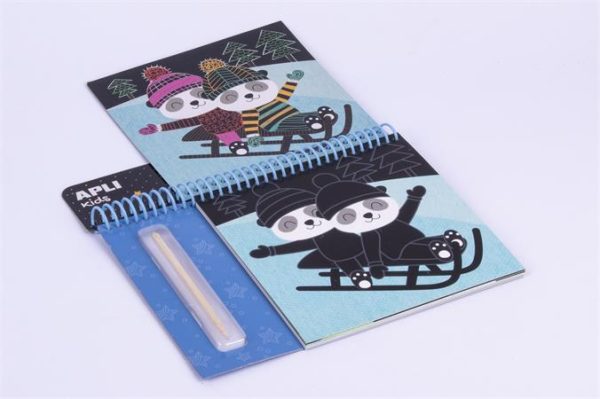 Képkarcoló füzet, APLI Kids "Magic Scratch", téli móka - Image 2