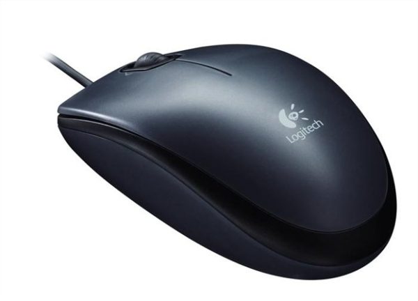 Egér, vezetékes, optikai, normál méret, USB, LOGITECH "M100", fekete - Image 2