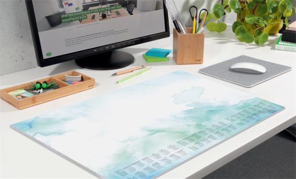 Könyökalátét, 595x410 mm, 3 éves és heti tervezővel, SIGEL "Watercolor Sea" - Image 2
