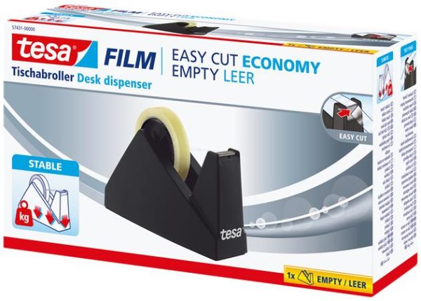 Csomagolószalag adagoló, asztali, TESA "Easy Cut Economy" - Image 2