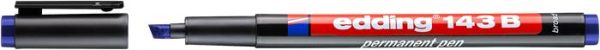Alkoholos marker, OHP, 1 mm, EDDING "143 B", kék - Image 2