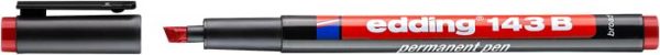 Alkoholos marker, OHP, 1 mm, EDDING "143 B", piros - Image 2