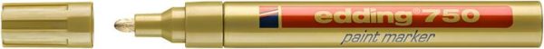 Lakkmarker, 2-4 mm, EDDING "750", arany - Image 2
