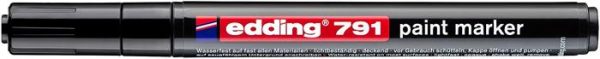 Lakkmarker, 1-2 mm, EDDING "791", fekete