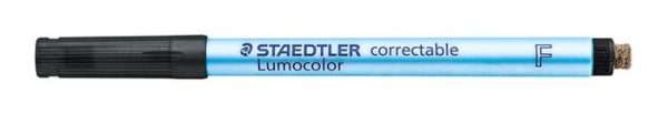Alkoholmentes marker, OHP, 0,6 mm, STAEDTLER "Lumocolor® 305 F", fekete - Image 2