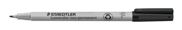 Alkoholmentes marker, OHP, 0,6 mm, STAEDTLER "Lumocolor® 316 F", fekete - Image 2