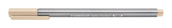 Tűfilc, 0,3 mm, STAEDTLER "Triplus 334",  homok