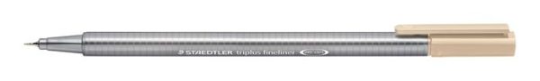 Tűfilc, 0,3 mm, STAEDTLER "Triplus 334",  homok - Image 2