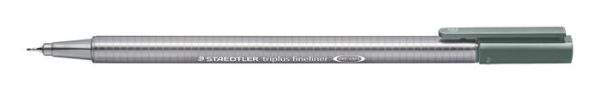 Tűfilc, 0,3 mm, STAEDTLER "Triplus 334", meleg szürke - Image 2
