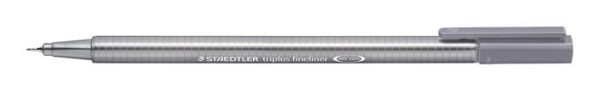 Tűfilc, 0,3 mm, STAEDTLER "Triplus 334", galamb szürke - Image 2