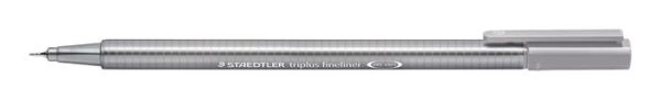 Tűfilc, 0,3 mm, STAEDTLER "Triplus 334", szikla szürke - Image 2