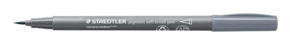Ecsetirón készlet, STAEDTLER "Pigment 372", 6 különböző fekete és szürke árnyalat - Image 3