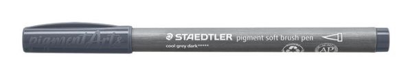 Ecsetirón készlet, STAEDTLER "Pigment 372", 6 különböző fekete és szürke árnyalat - Image 7